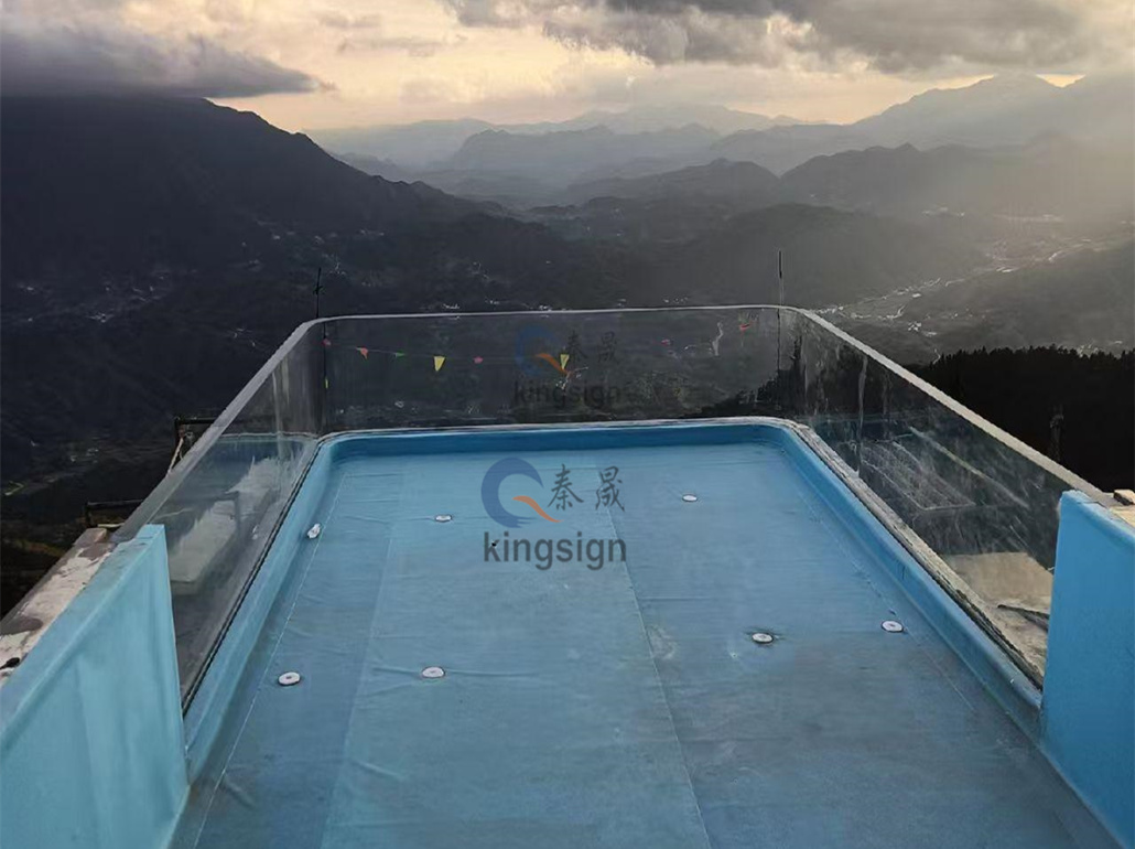 Kingsign U SHAPE Acrylic Pool Windows Cài đặt